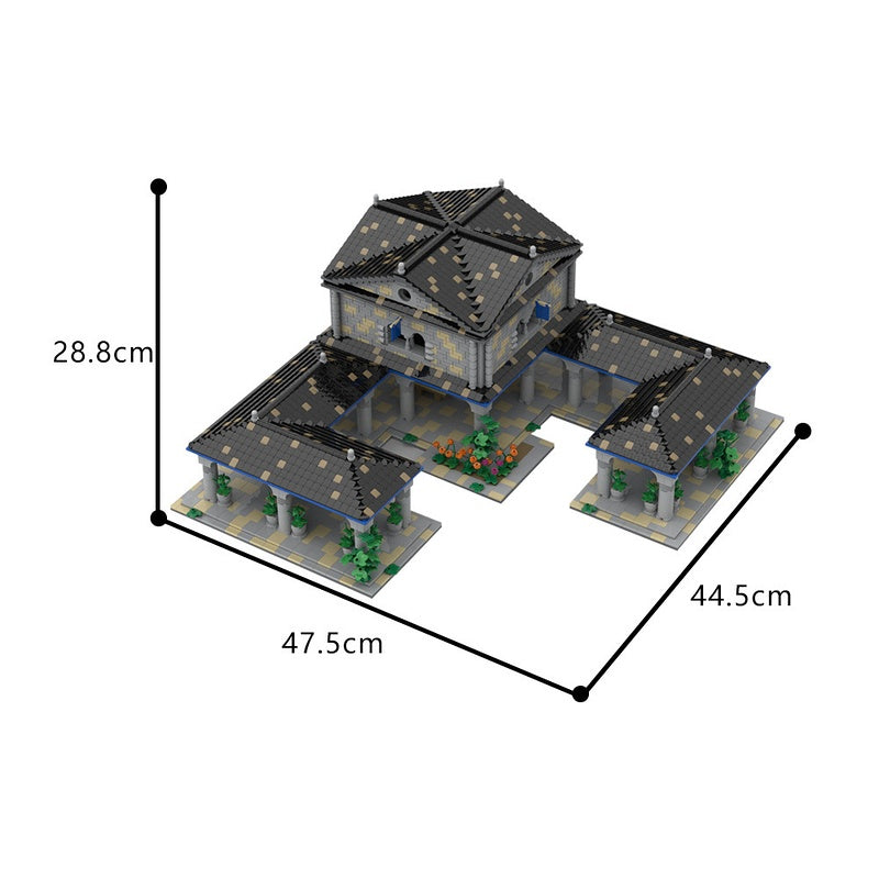 Western European Town Center Building Kit | LEGO-Compatible MOC - 4