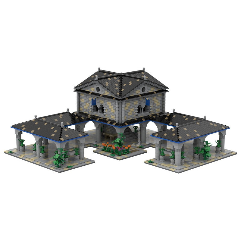 Western European Town Center Building Kit | LEGO-Compatible MOC - 5