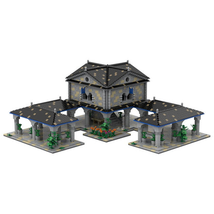Western European Town Center Building Kit | LEGO-Compatible MOC - 5