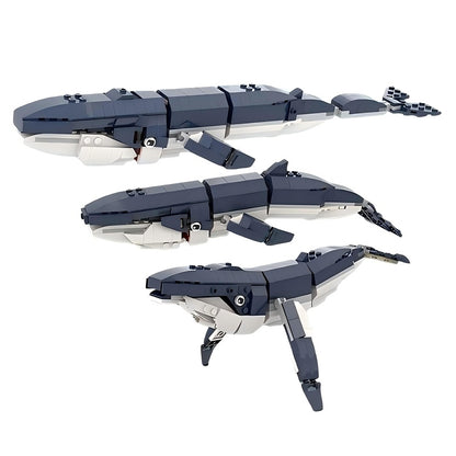 Whale Collection MOC Building Kit | Marine Life Animal Figure Models - 1