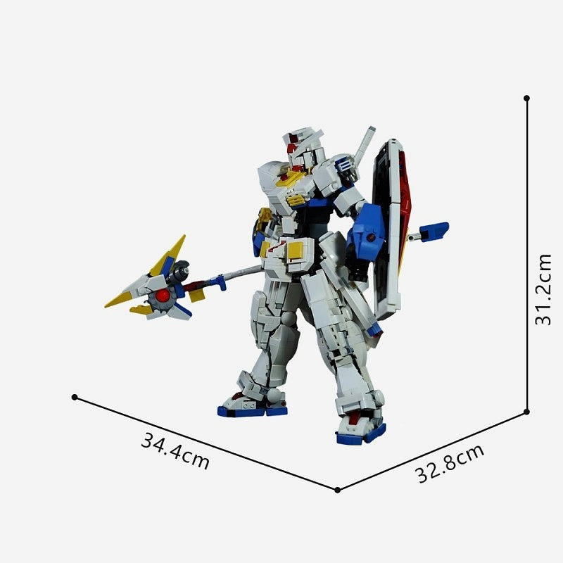 White Devil Mecha Robot MOC Building Kit | Futuristic Figure Model - 5