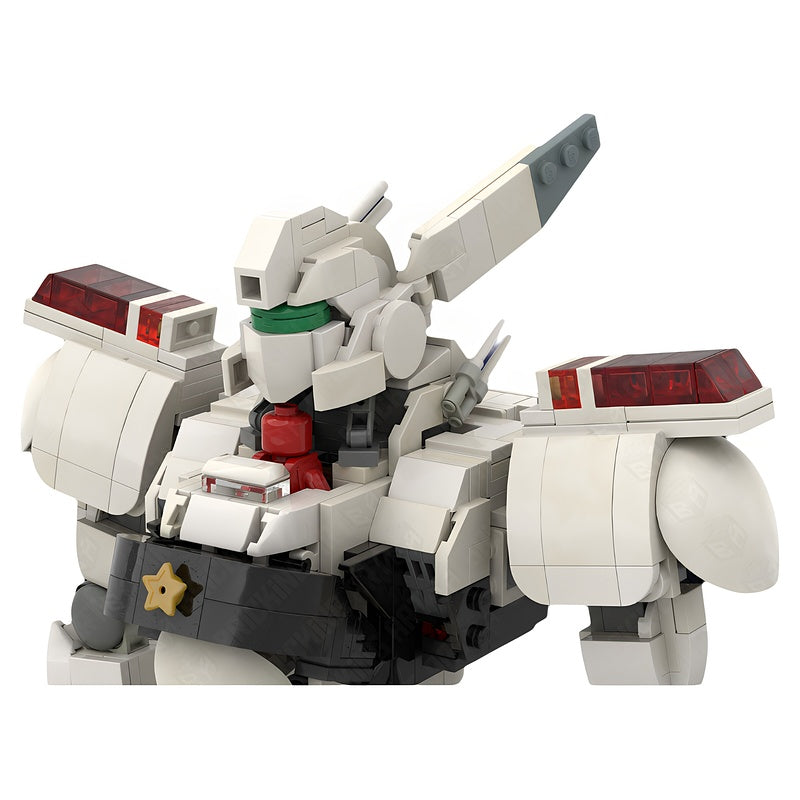 White Law Enforcement Patrol Mecha MOC Building Kit - 5