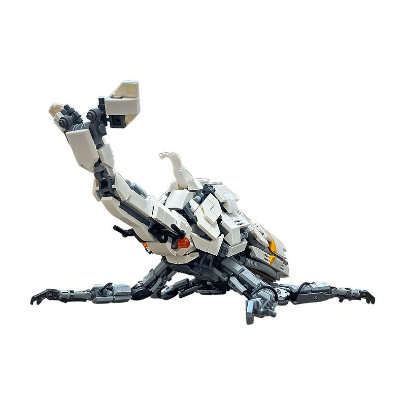 White Mechanical Beetle Building Kit | LEGO-Compatible MOC - 2