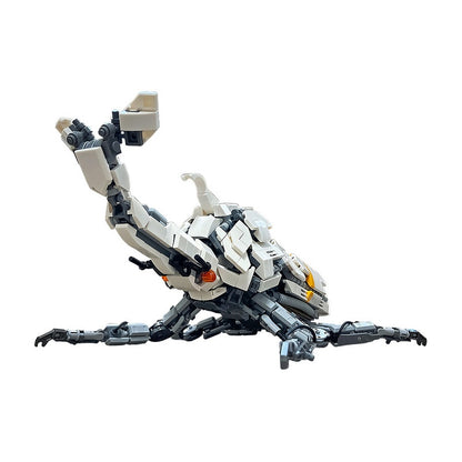White Mechanical Beetle Building Kit | LEGO-Compatible MOC - 2