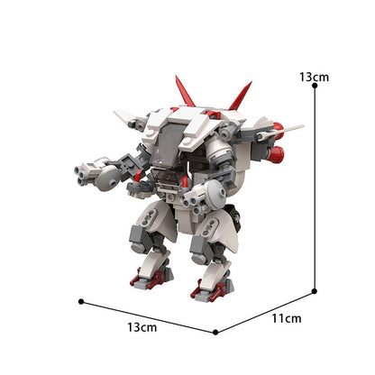 White Rabbit Mech Building Kit | LEGO-Compatible MOC - 4