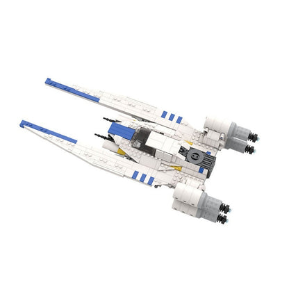 White Rebel Troop Carrier Space Gunship MOC Building Kit - 2