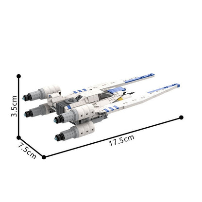 White Rebel Troop Carrier Space Gunship MOC Building Kit - 4