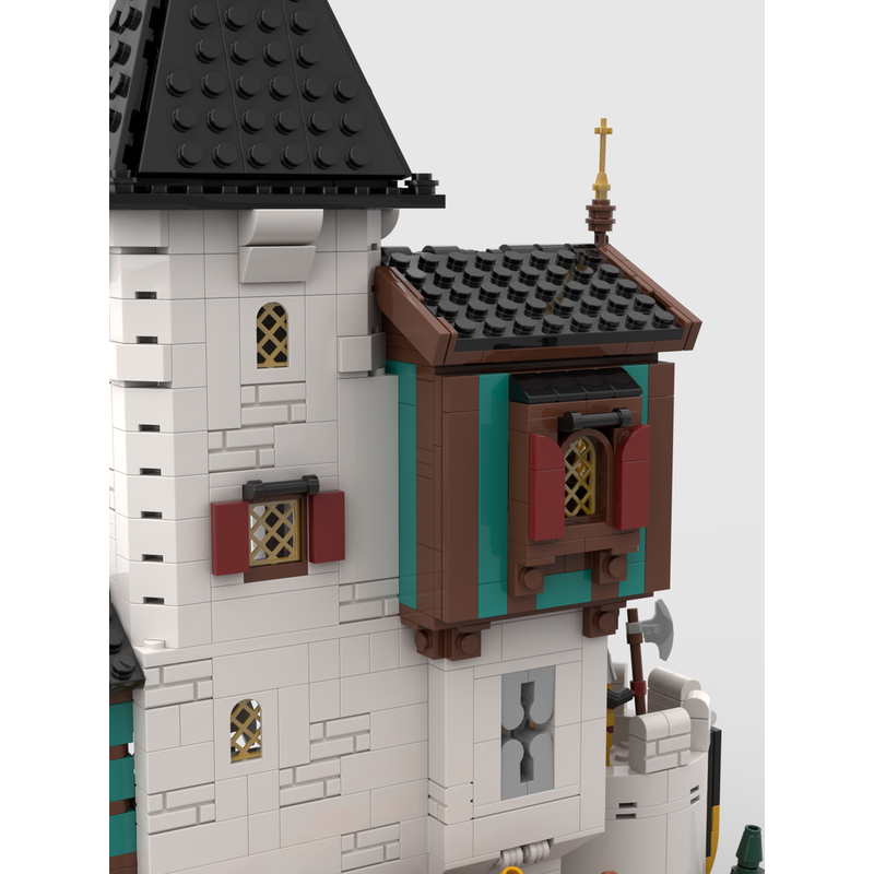 White Tower Building Kit | LEGO-Compatible MOC - 4