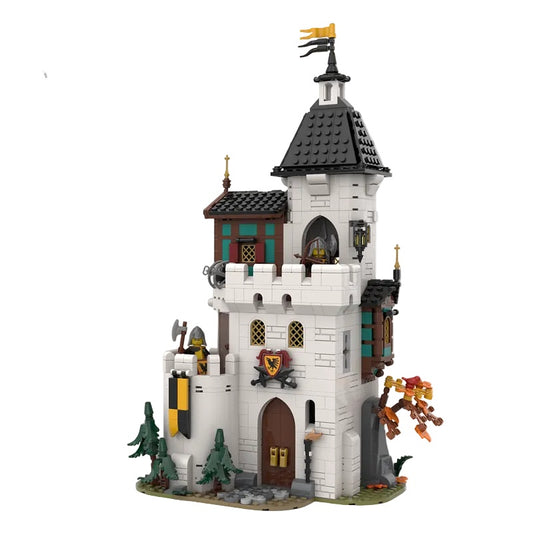 White Tower MOC Medieval Castle Architecture Building Kit - 1