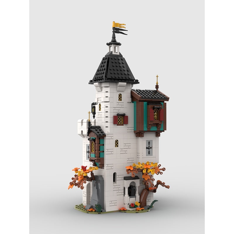 White Tower MOC Medieval Castle Architecture Building Kit - 3