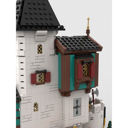 White Tower MOC Medieval Castle Architecture Building Kit - 4