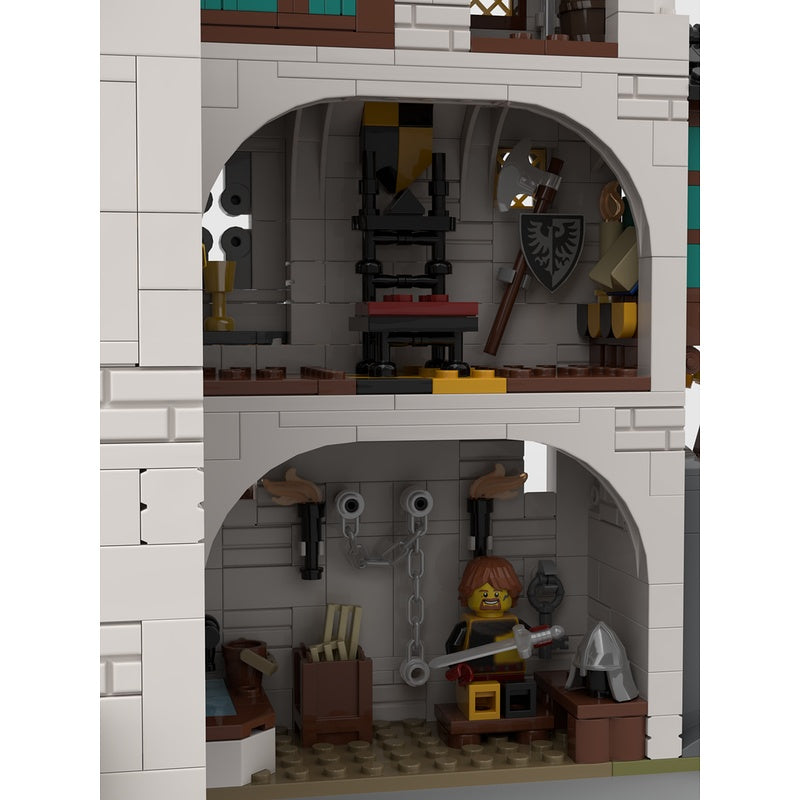 White Tower MOC Medieval Castle Architecture Building Kit - 6