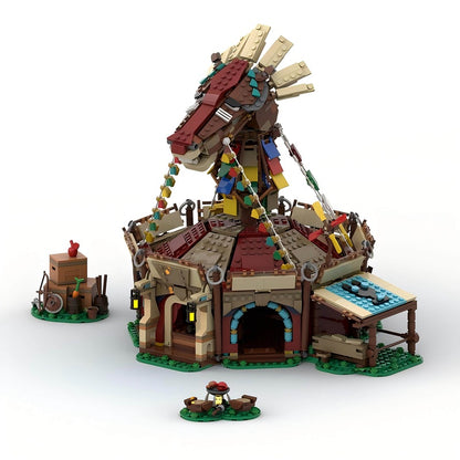 Wild Frontier Horse Stable Building Kit | LEGO-Compatible MOC - 5
