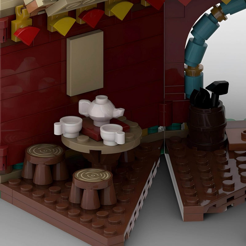 Wild Frontier Horse Stable Building Kit | LEGO-Compatible MOC - 6