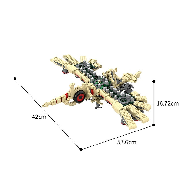 Wind Sky Ancient Mechanical Eagle Guardian Building Kit | LEGO-Compatible MOC - 4