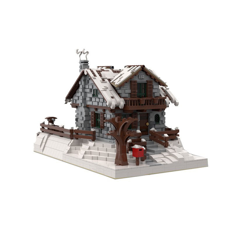 Winter Chalet Building Kit | Compatible MOC - 2