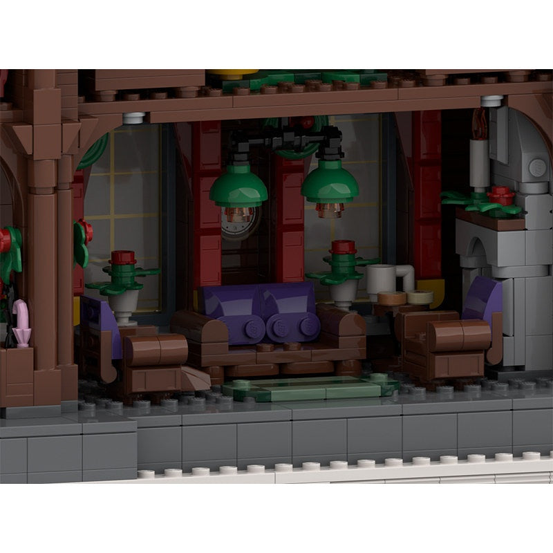 Winter Cottage MOC Building Kit | Christmas Cabin Architecture Model - 2