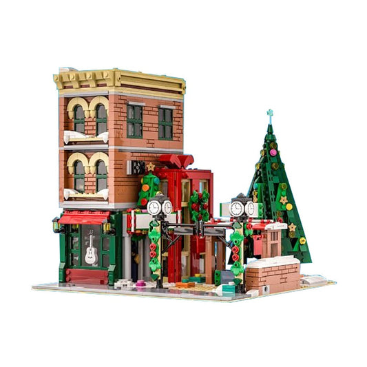 Winter Modular Buildings MOC Building Kit | Snowy Village Architecture - 1