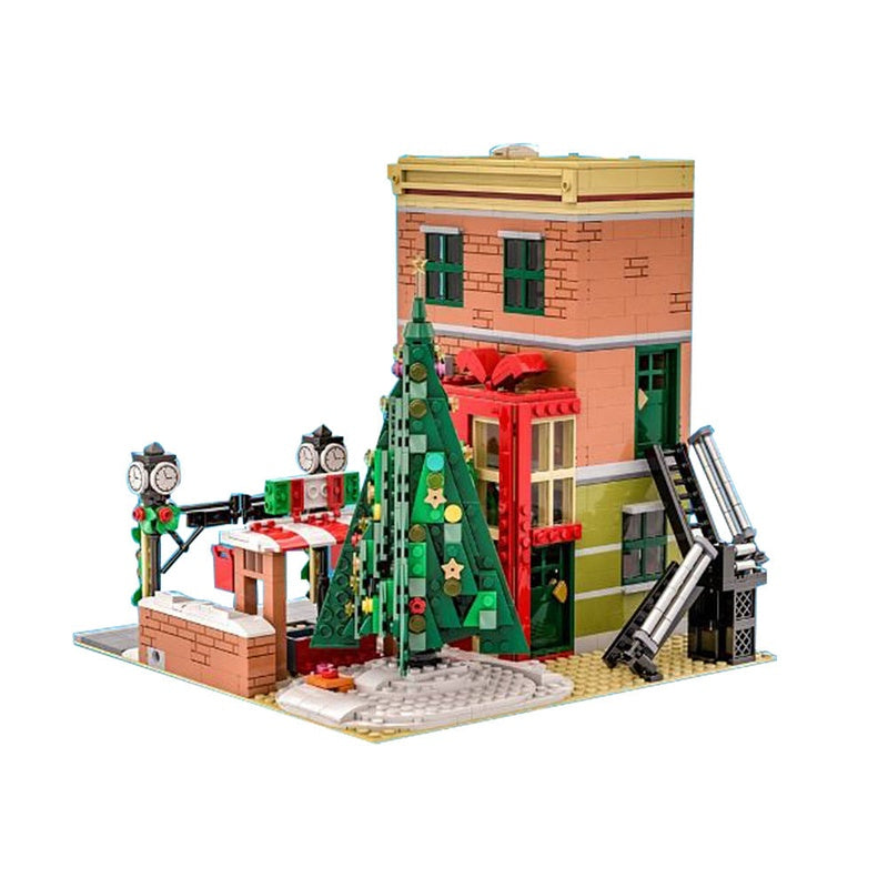 Winter Modular Buildings MOC Building Kit | Snowy Village Architecture - 3
