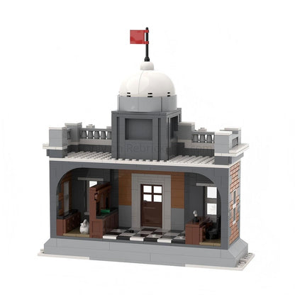 Winter Village Bank Building Kit | Compatible MOC - 2
