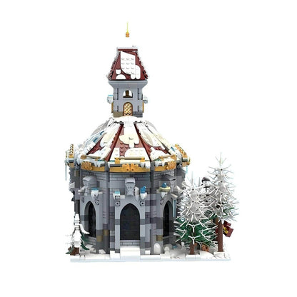 Winter Village Cathedral Building Kit | Compatible MOC - 1
