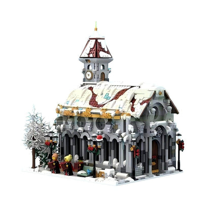 Winter Village Cathedral Building Kit | Compatible MOC - 5