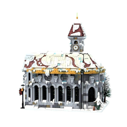 Winter Village Cathedral Building Kit | LEGO-Compatible MOC - 2