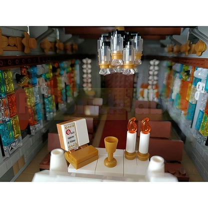 Winter Village Cathedral Building Kit | LEGO-Compatible MOC - 6