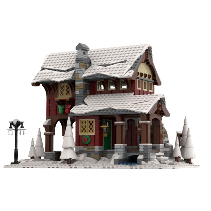Winter Village Cider Mill Building Kit | Compatible MOC - 5