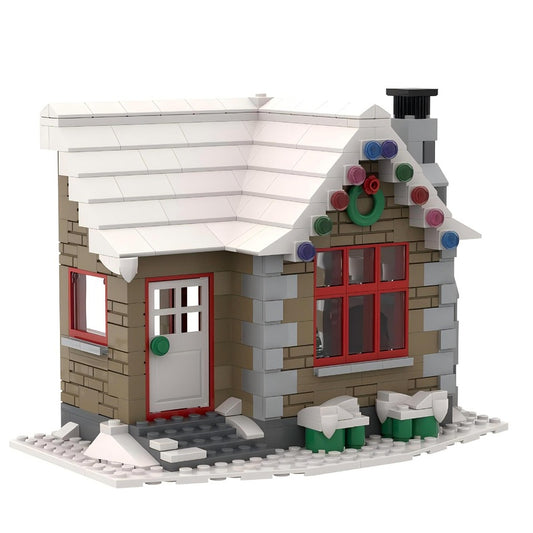 Winter Village Cottage Building Kit | LEGO-Compatible MOC - 1