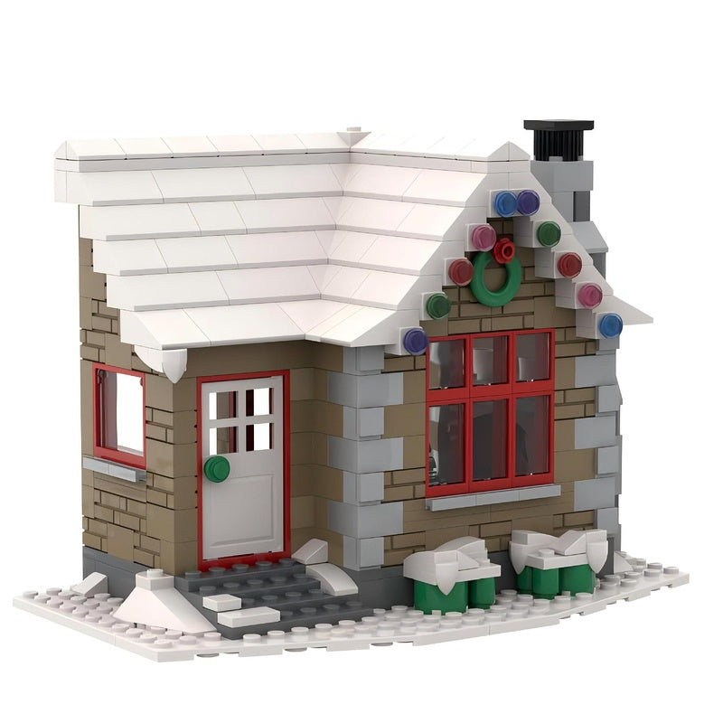 Winter Village Cottage Building Kit | LEGO-Compatible MOC - 6