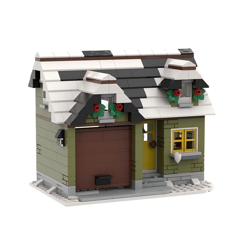 Winter Village House Building Kit | LEGO-Compatible MOC - 11