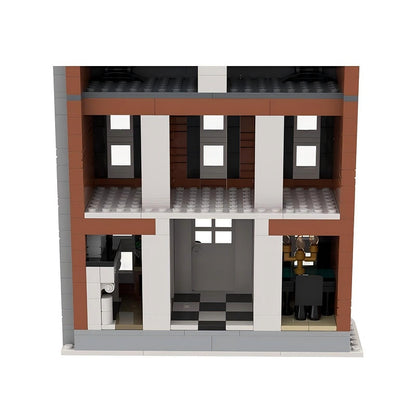 Winter Village House Building Kit | LEGO-Compatible MOC - 9