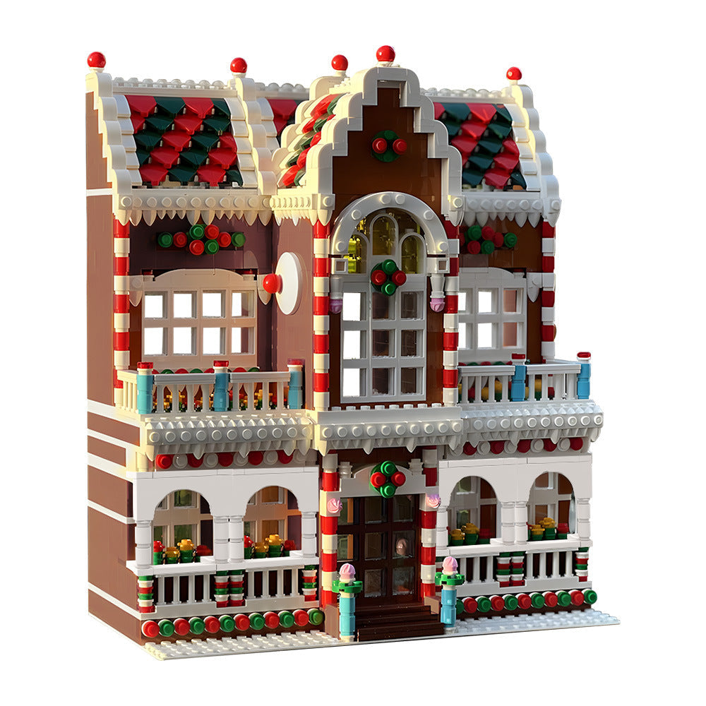 Winter Village Town House Building Kit | LEGO-Compatible MOC - 5