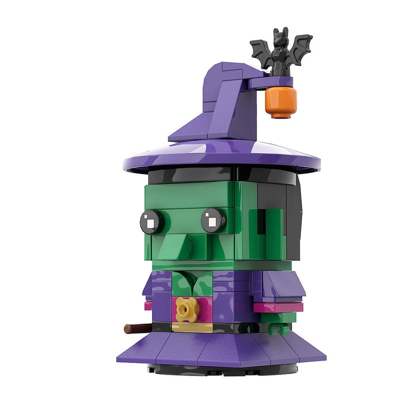 Witch Cube Character MOC Building Kit | Halloween Fantasy Figure Model - 2