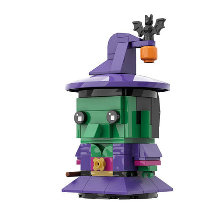 Witch Cube Character MOC Building Kit | Halloween Fantasy Figure Model - 2