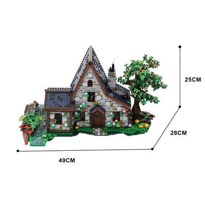 witch's house building kit |  halloween | lego compatible moc - 3
