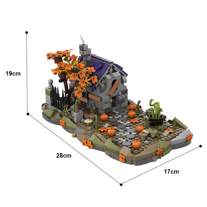 Witch's House MOC Building Kit | Halloween Fantasy Architecture Model - 6