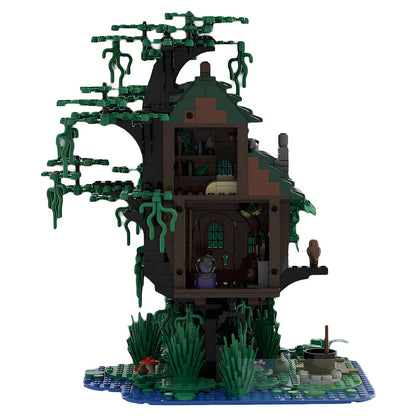 Witch's Swamp Tree House MOC Fantasy Cabin Building Kit - 2