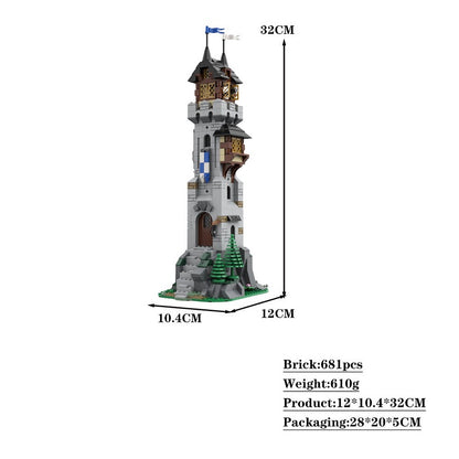 Wizard's Tower MOC Fantasy Castle Building Kit - 2