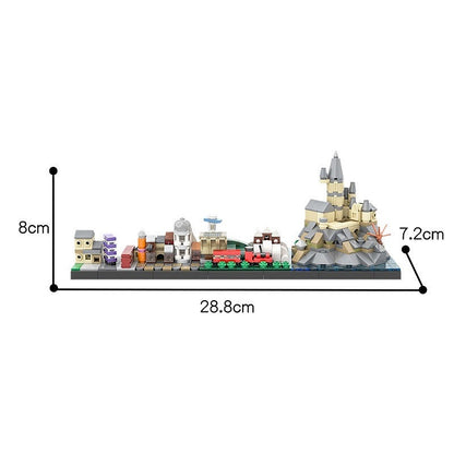 Wizarding Fantasy School Skyline MOC Architecture Building Kit - 3