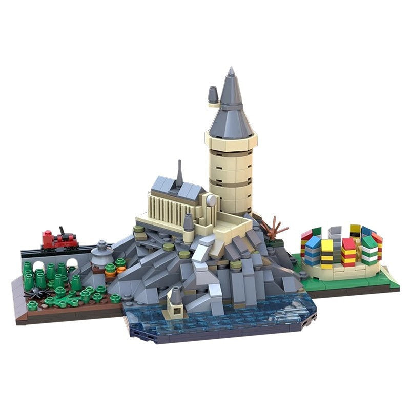 Wizarding World School Skyline Building Kit | LEGO-Compatible MOC - 3