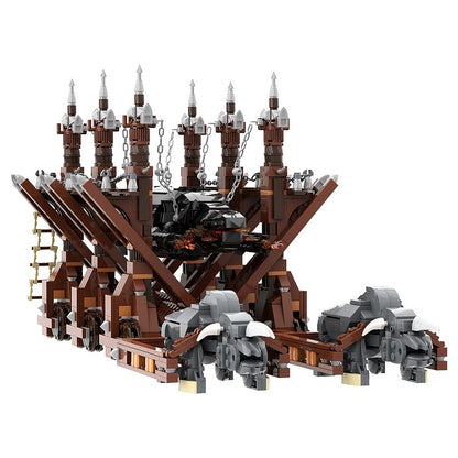 Wolf Head Battering Ram Building Kit | LEGO-Compatible MOC - 5