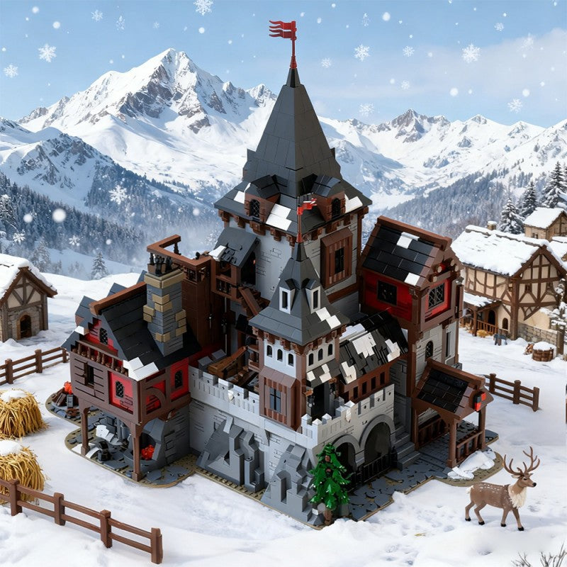 Wolf Lord's Castle Building Kit | LEGO-Compatible MOC - 2