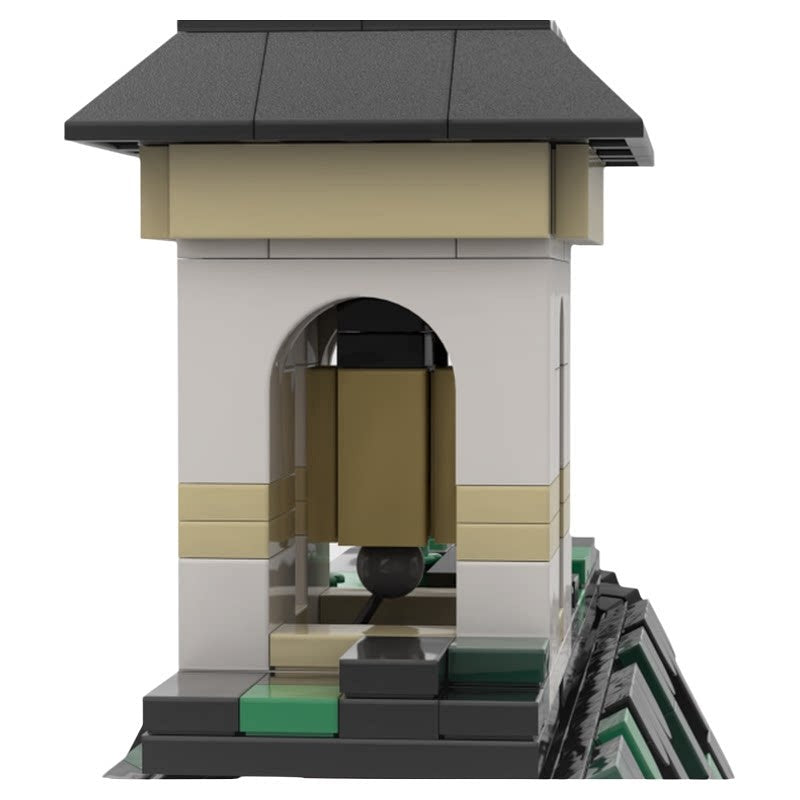 Woodland Chapel With Stream & Bell MOC Building Kit - 3