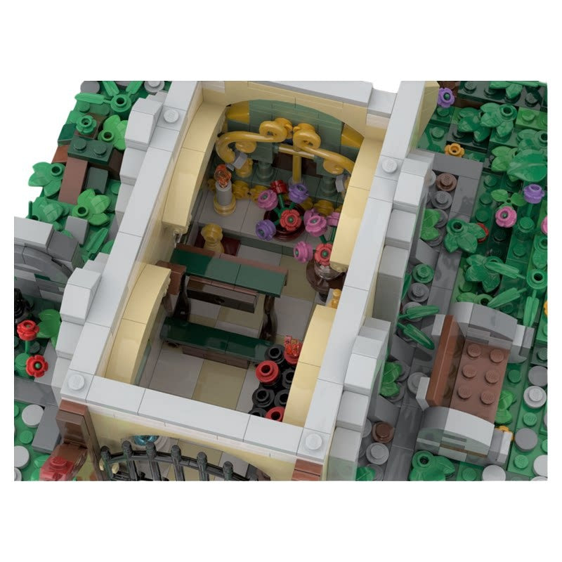 Woodland Chapel With Stream & Bell MOC Building Kit - 5