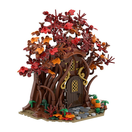 Woodland Elf House Autumn MOC Building Kit - 1