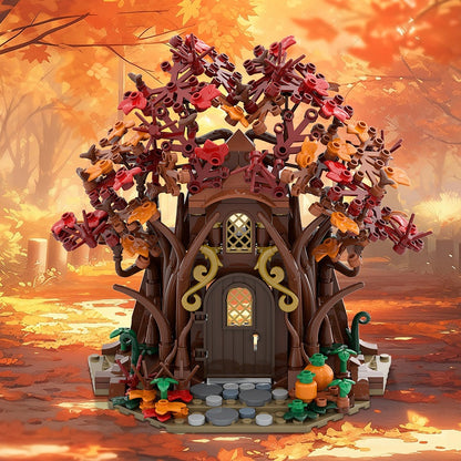 Woodland Elf House Autumn MOC Building Kit - 2