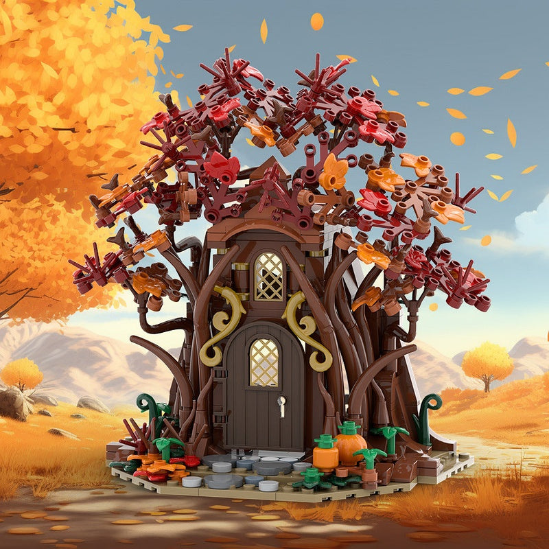 Woodland Elf House Autumn MOC Building Kit - 3