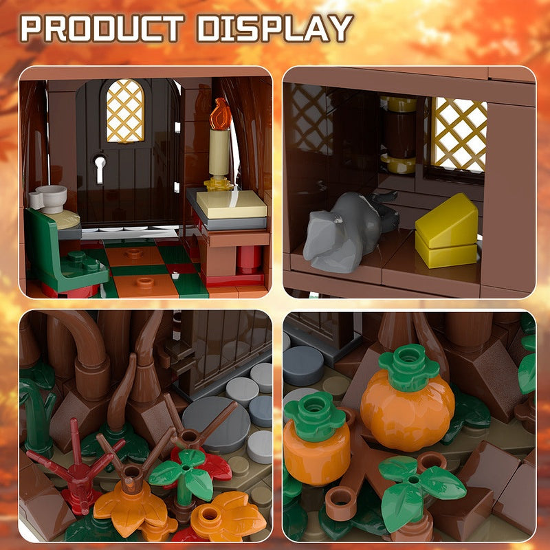 Woodland Elf House Autumn MOC Building Kit - 4
